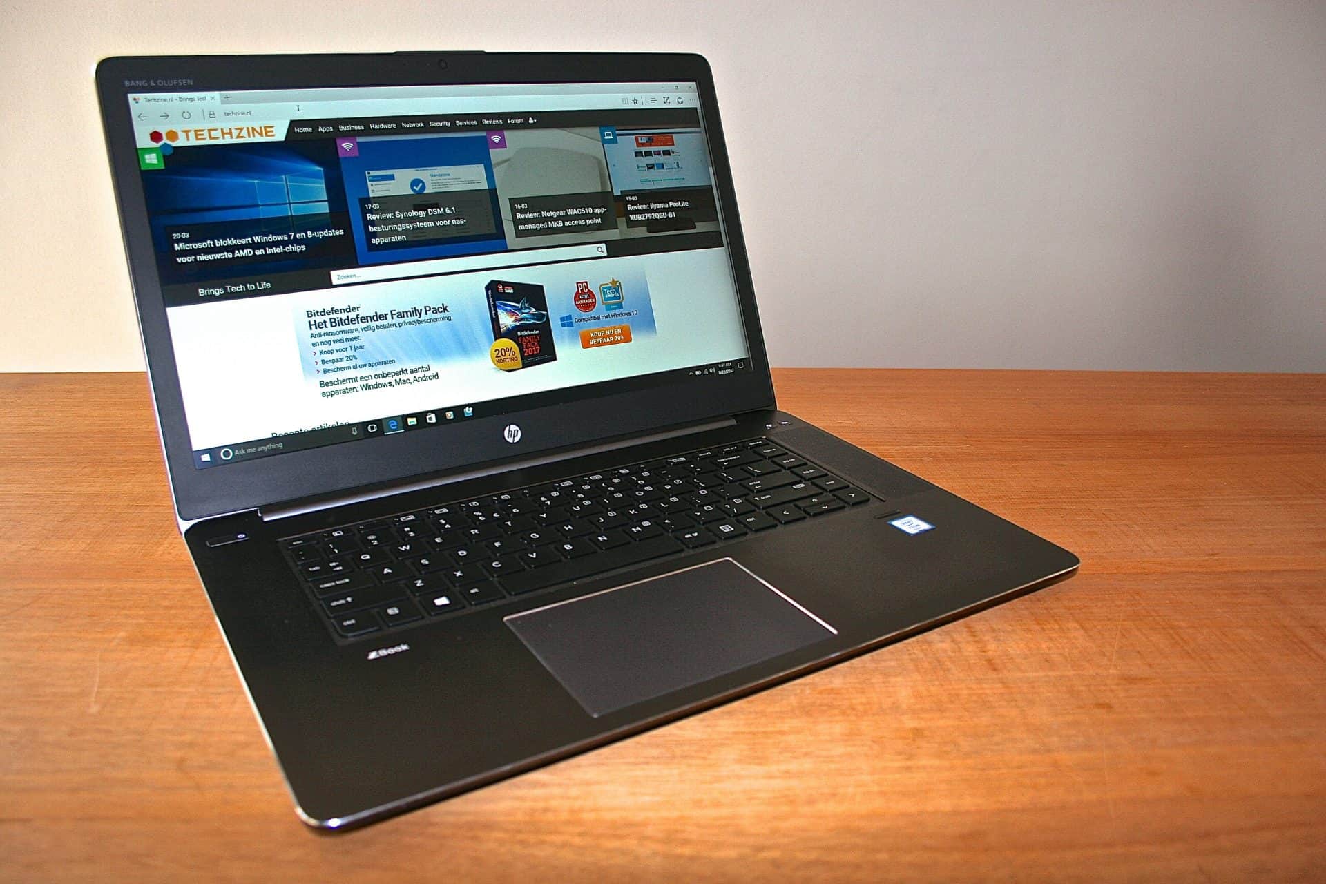 Review: HP ZBook Studio G3 - Techzine.nl