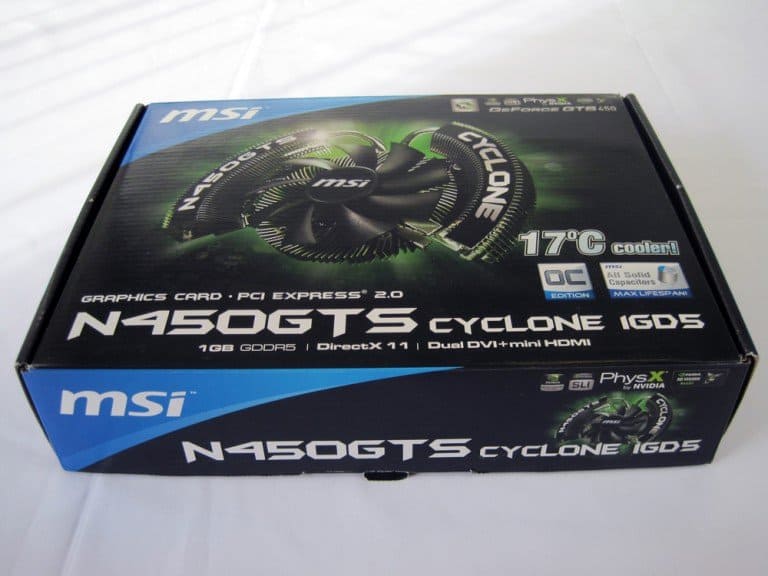 Review: MSI N450GTS Cyclone 1GD5/OC
