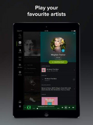 Spotify-app voor iPad vernieuwd met donker uiterlijk