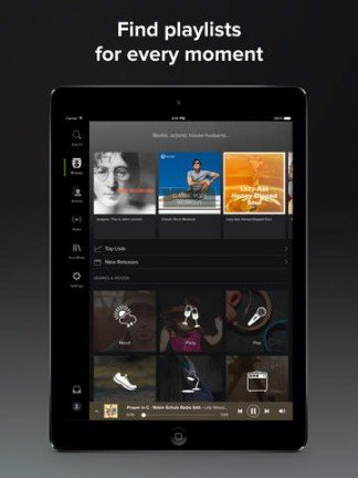 Spotify-app voor iPad vernieuwd met donker uiterlijk