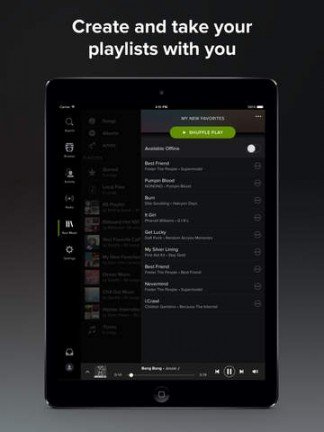 Spotify-app voor iPad vernieuwd met donker uiterlijk