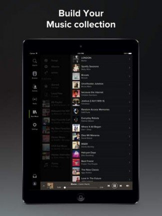 Spotify-app voor iPad vernieuwd met donker uiterlijk