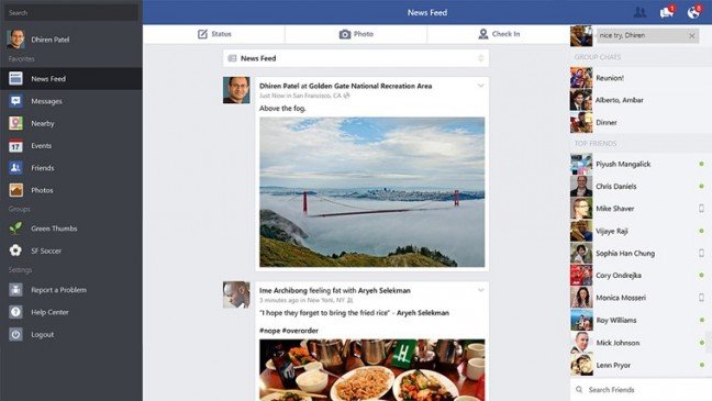 Facebook presenteert officiële Windows 8.1-app